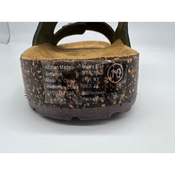 George Men’s Comfort Soft Footbed Camo Green Sandals Size 10 - Picture 7 of 7